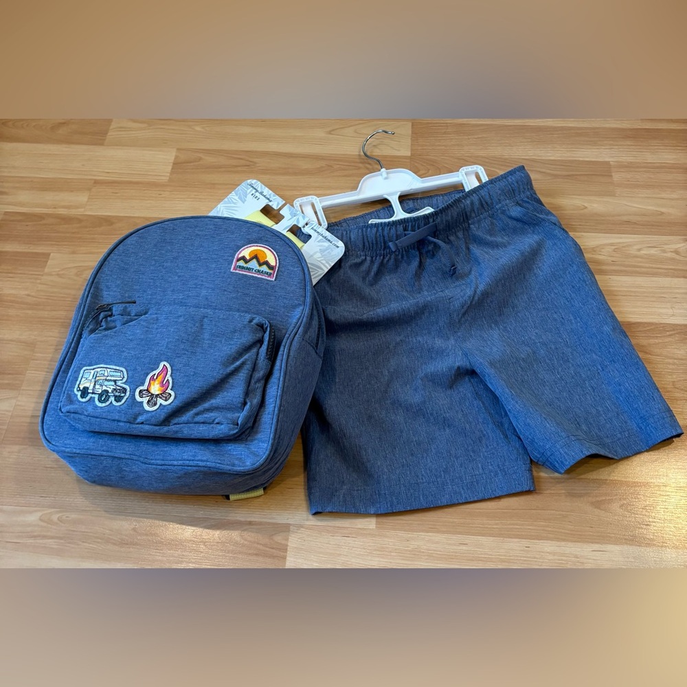 Tommy Bahama Kids‎ Blue Backpack and Shorts Set
